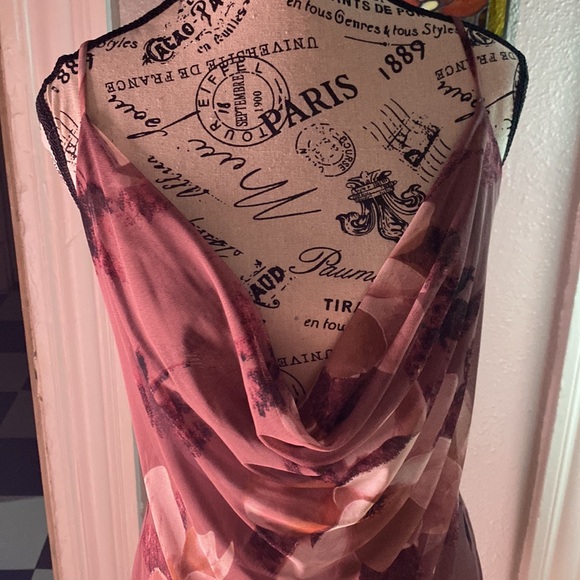 EUC Charlotte Russe midi dress drop front size medium - Picture 3 of 4